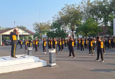 Guna Meningkatkan Kebugaran dan Kesiapan Fisik Seluruh Personel, Polres Pasuruan Kota Gelar Olahraga Bersama