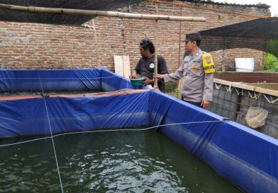Polres Ngawi Gelorakan Swasembada Pangan, Dampingi Warga Budidaya Ikan Lele