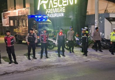 Antisipasi Balap Liar dan Gangguan Kamtibmas, Polres Pasuruan Kota Gelar Patroli Skala Besar
