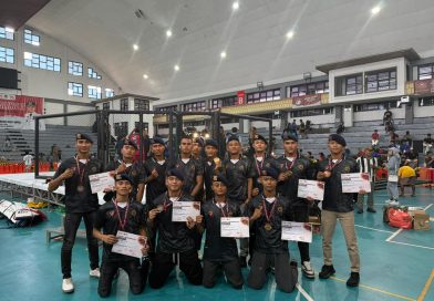 Brimob Polda Jatim Sabet 4 Emas Kejurprov MMA Surabaya