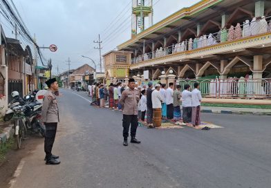 Polres Pasuruan Kota Hadir Berikan Rasa Aman Saat Sholat Idul Adha 1447 H