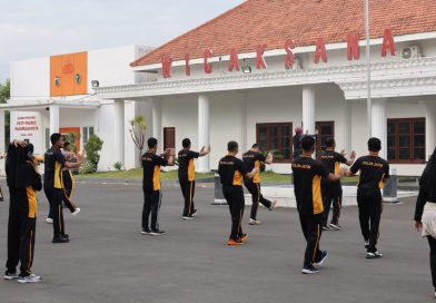 Polres Pasuruan Kota Rutin Gelar Olahraga Bersama sebagai Wujud Komitmen Menjaga Kesehatan dan Kesiapan Fisik Personel