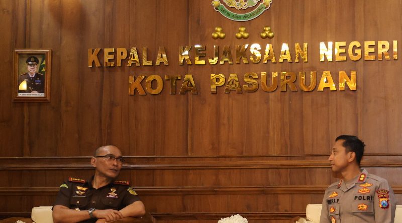 Kunjungan Kerja Ke Kejaksaan Negeri Kota Pasuruan, Kapolres Pasuruan Kota Perkokoh Sinergitas Penegakan Hukum