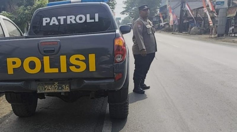 Patroli Dialogis Polsek Pohjentrek Sasar Pertokoan dan SPBU, Wujudkan Kamtibmas Aman dan Kondusif
