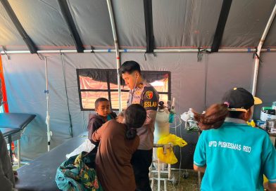 Follow Up Pasien, Tim Kesehatan Korbrimob Pastikan Kondisi Warga Terdampak Gempa Terpantau