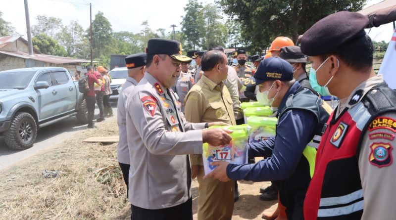 Gunung Sinabung Berstatus Siaga, 176 Personel Polri Dikerahkan untuk Layani dan Lindungi Masyarakat