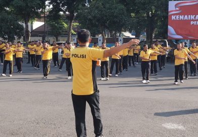 Jaga Kebugaran dan Kekompakan, Polres Pasuruan Kota Gelar Olahraga Bersama Seluruh Personel
